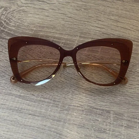 CHLOE Boho Butterfly CE175S 749 Peach Brown Pink Gradient 63mm Sunglasses (#675) - Picture 5 of 15